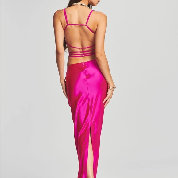 Retrofete Pink Strappy Dress - Picture 4 of 4